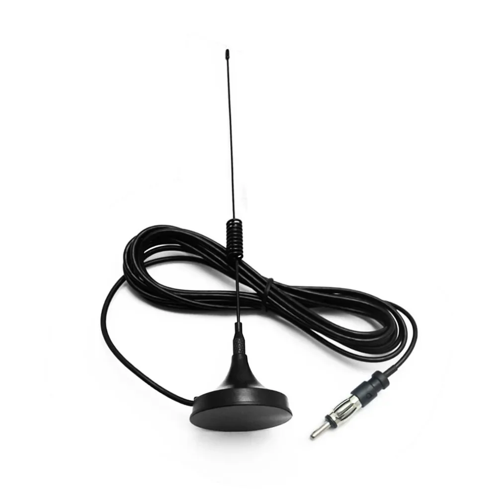 Car AM/FM radio antenna stereo signal rear antenna with 3-meter extended cable CD radio antenna