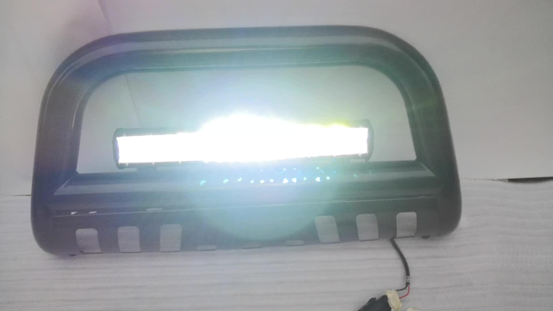 Car Grille Guard With Light Car Front Bumper Guard For Hilux/vigo