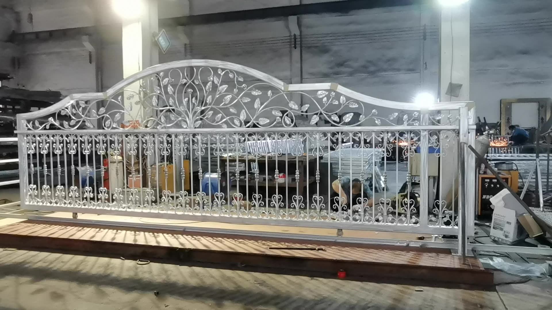 Iron Pipe Steel Sliding Iron Gate Automatic Gate For Driveway Buy