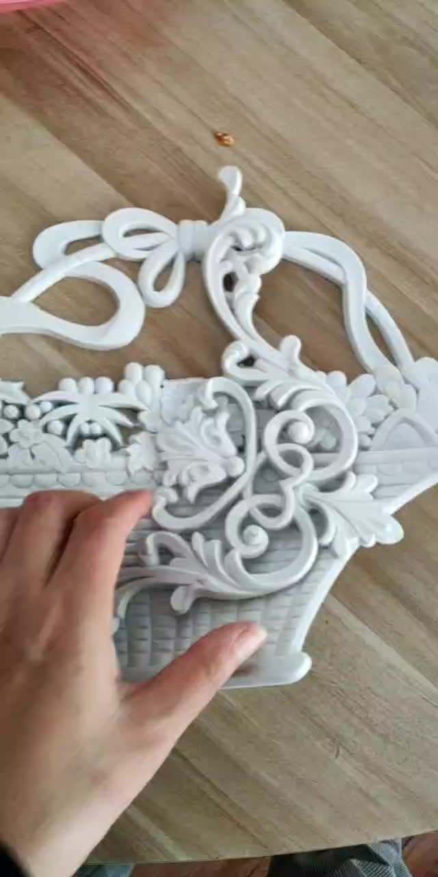 Flexible Appliques And Onlays For Furniture Decor Pvc Carved Onlay