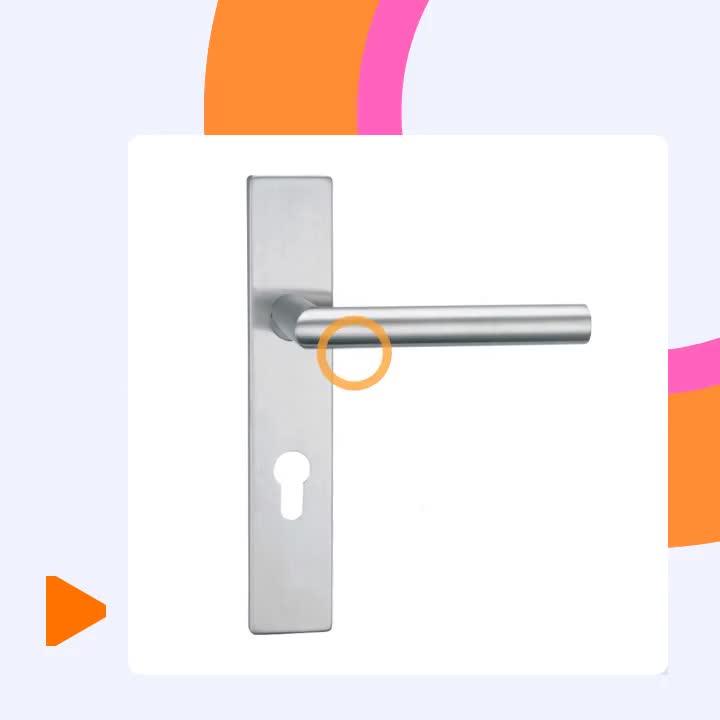 2020 Brushed Stainless Steel Lever Handle On Plate,201/304 Stainless