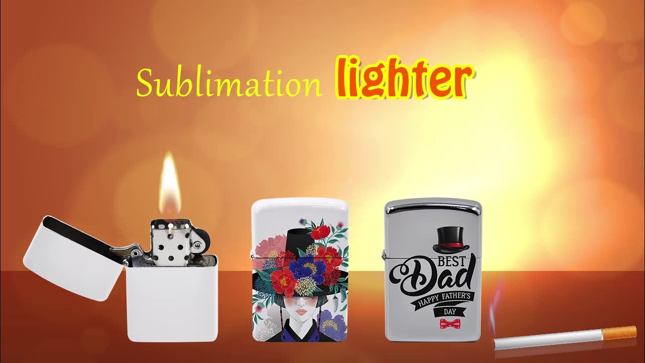 Sublimation Refillable Lighter Heat Transfer Lighter With Custom
