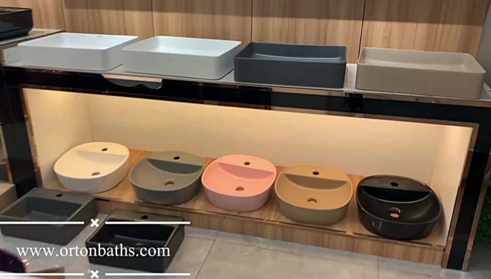 Ortonbath Wash Basin Ergonomic Curved Wheelchair Accessible Wash Hand