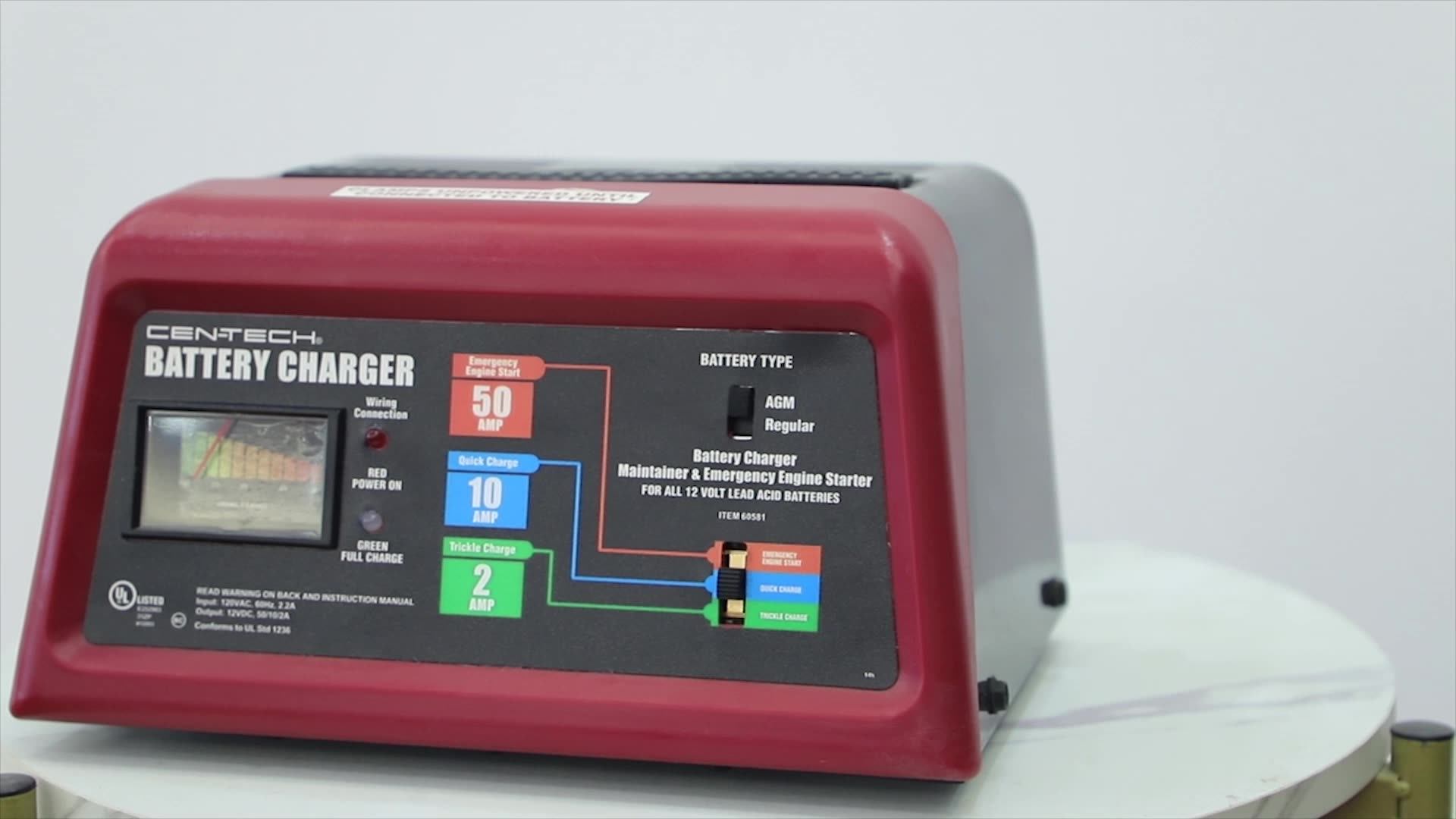 12 Volt 55 Amp Power Converter Car Battery Charger With 3 Type