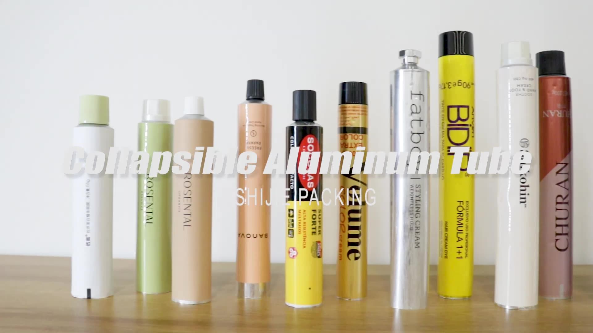 Custom Hair Aluminum Collapsible Tubes Ointment Hair Curling Cream