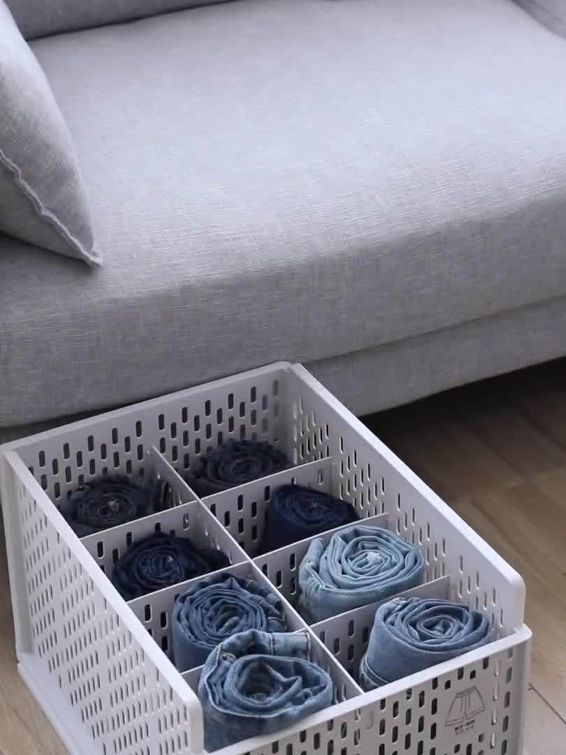 Cajones Apilables Estilo Plegable,Estante De Plástico Para