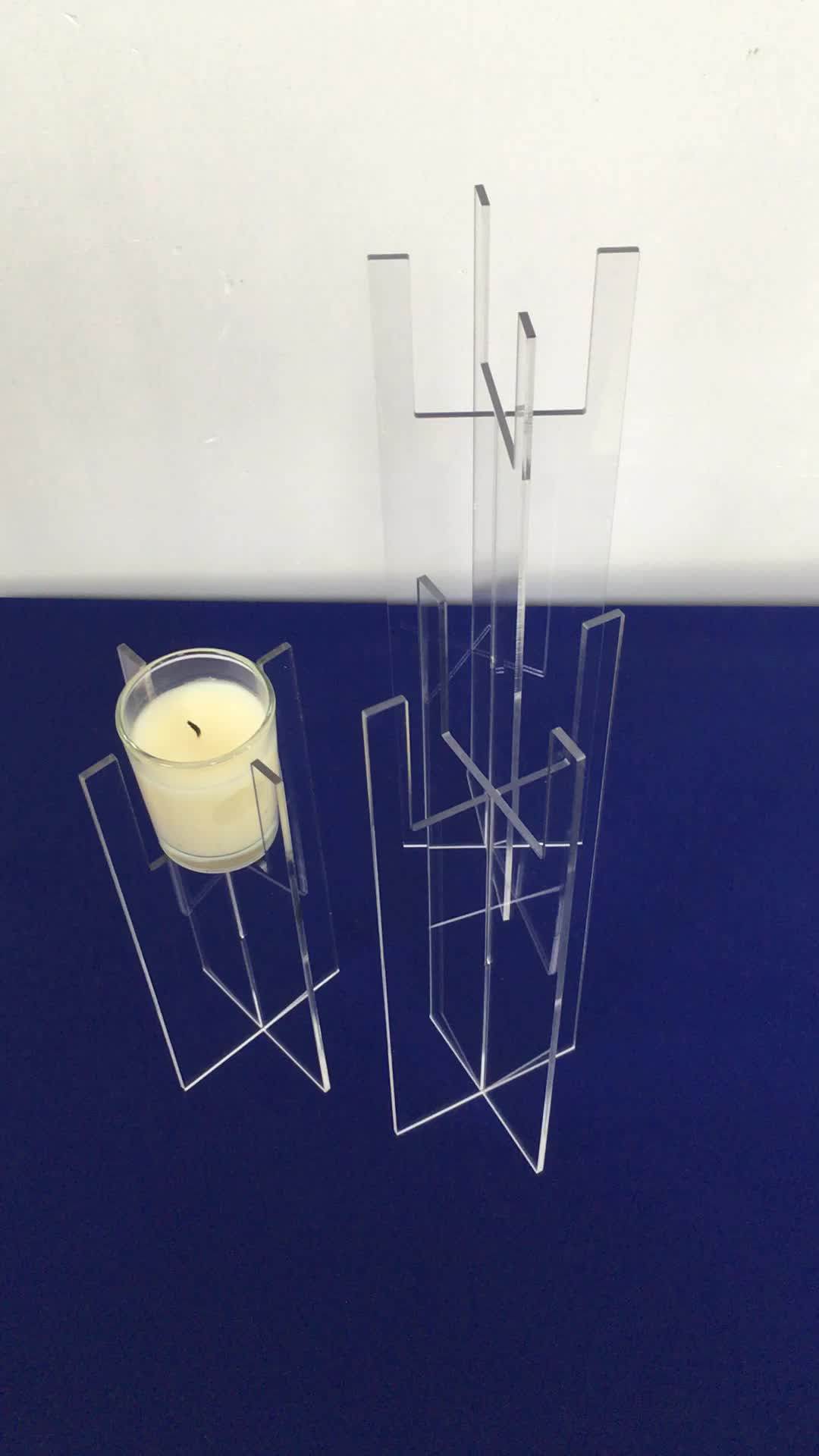 Clear Acrylic Candle Holder Acrylic Votive Candle Centerpiece Riser
