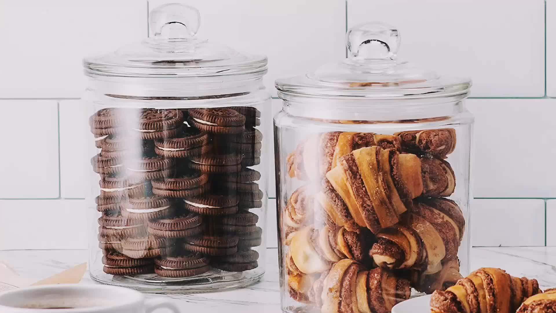 1.5 Gallon Glass Jar With Fresh Brushed Metal Black Metal Sealed Lid