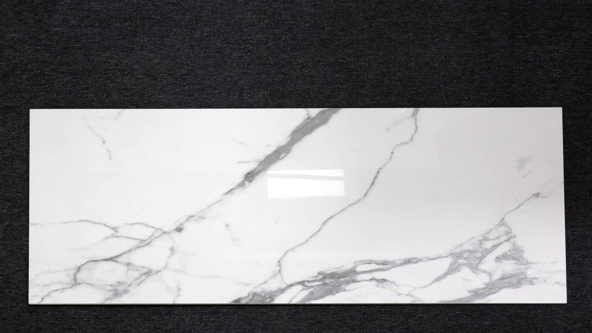 Carrara-mármol Artificial Blanco De Lujo,Porcelana Esmaltada Totalmente