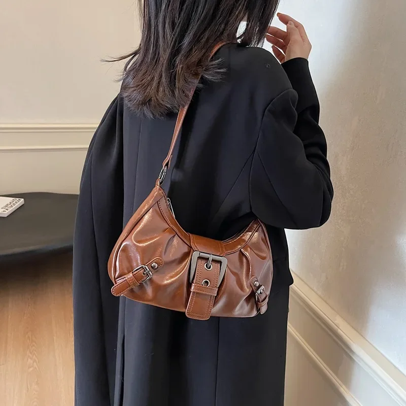 Stylish and Simple Trendy Single Shoulder Small Square Bag for Women, New 2024 Winter High-Quality Casual Crossbody Bag