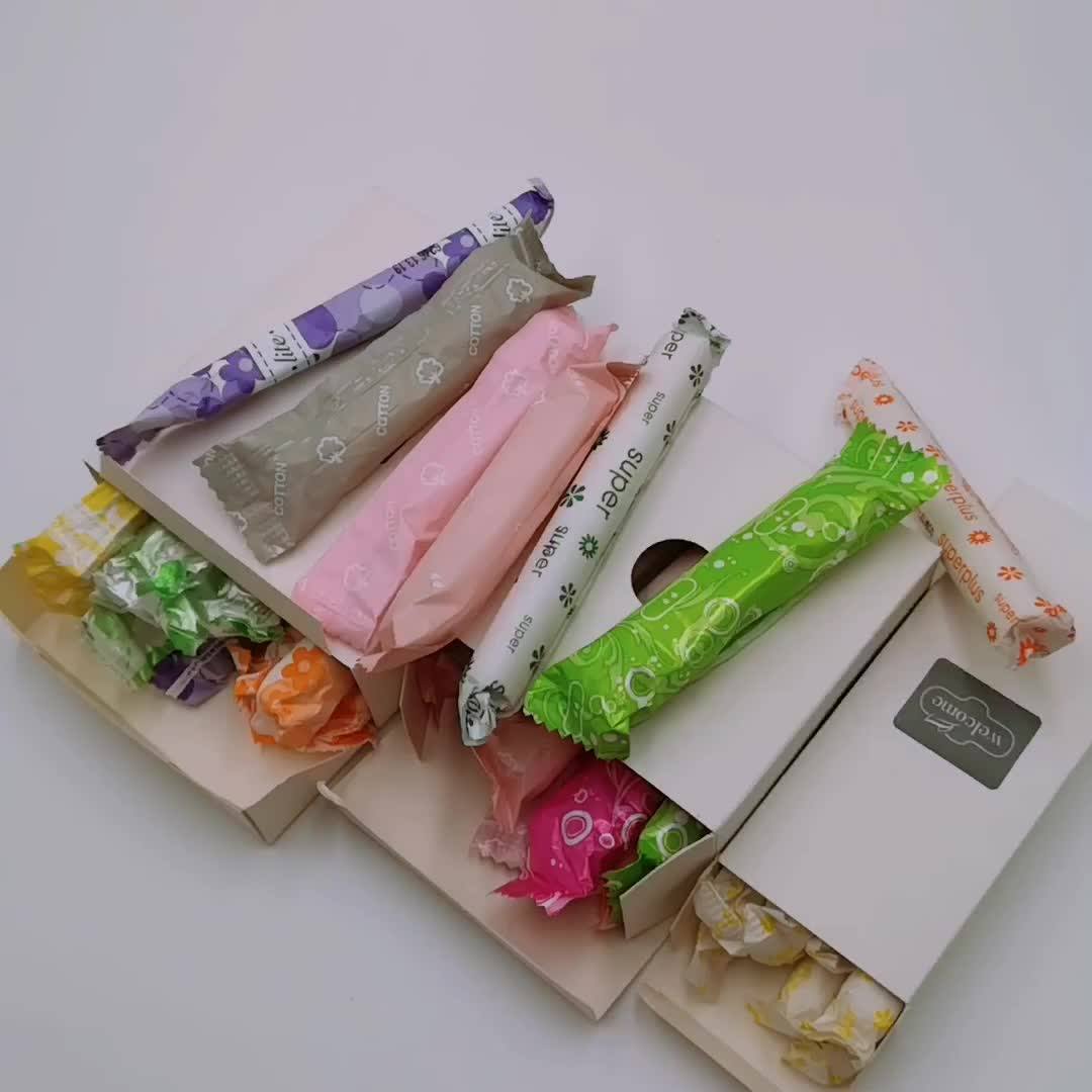 Custom Printed Cylinder Women Tampons Cardboard Applicator Tampon Buy