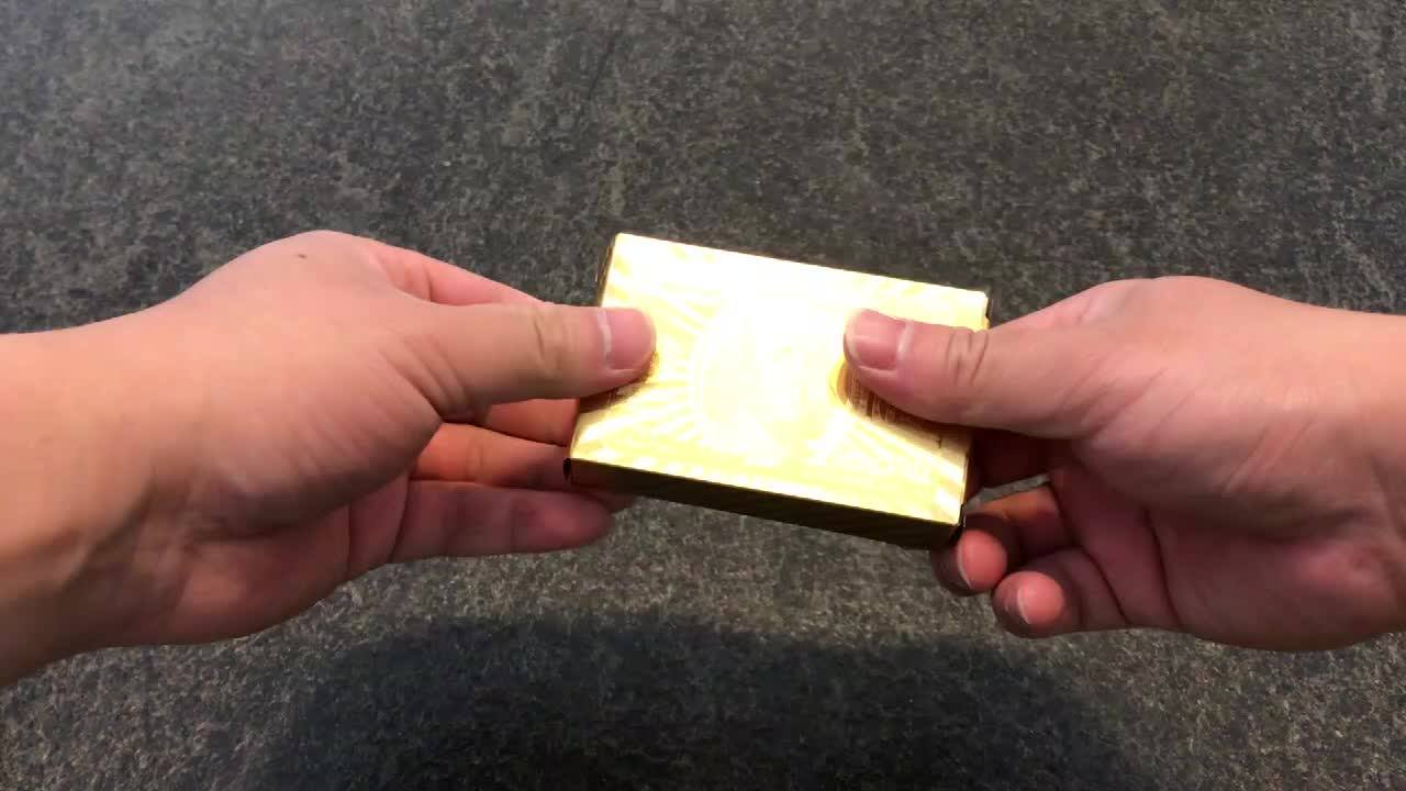 2018 Custom Embossed 24k 999.9 Gold Foil Plated Playing Cards - Buy Gold Foil Playing Cards,24k ...