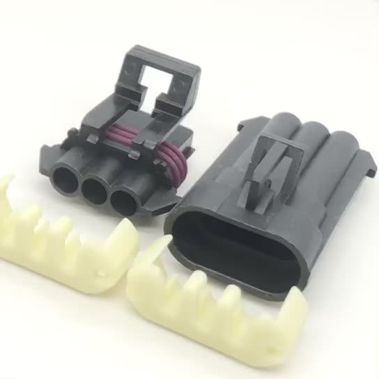 2/5/10/20/Sets 3 Pin Black Auto Connector Metri-Pack 150
