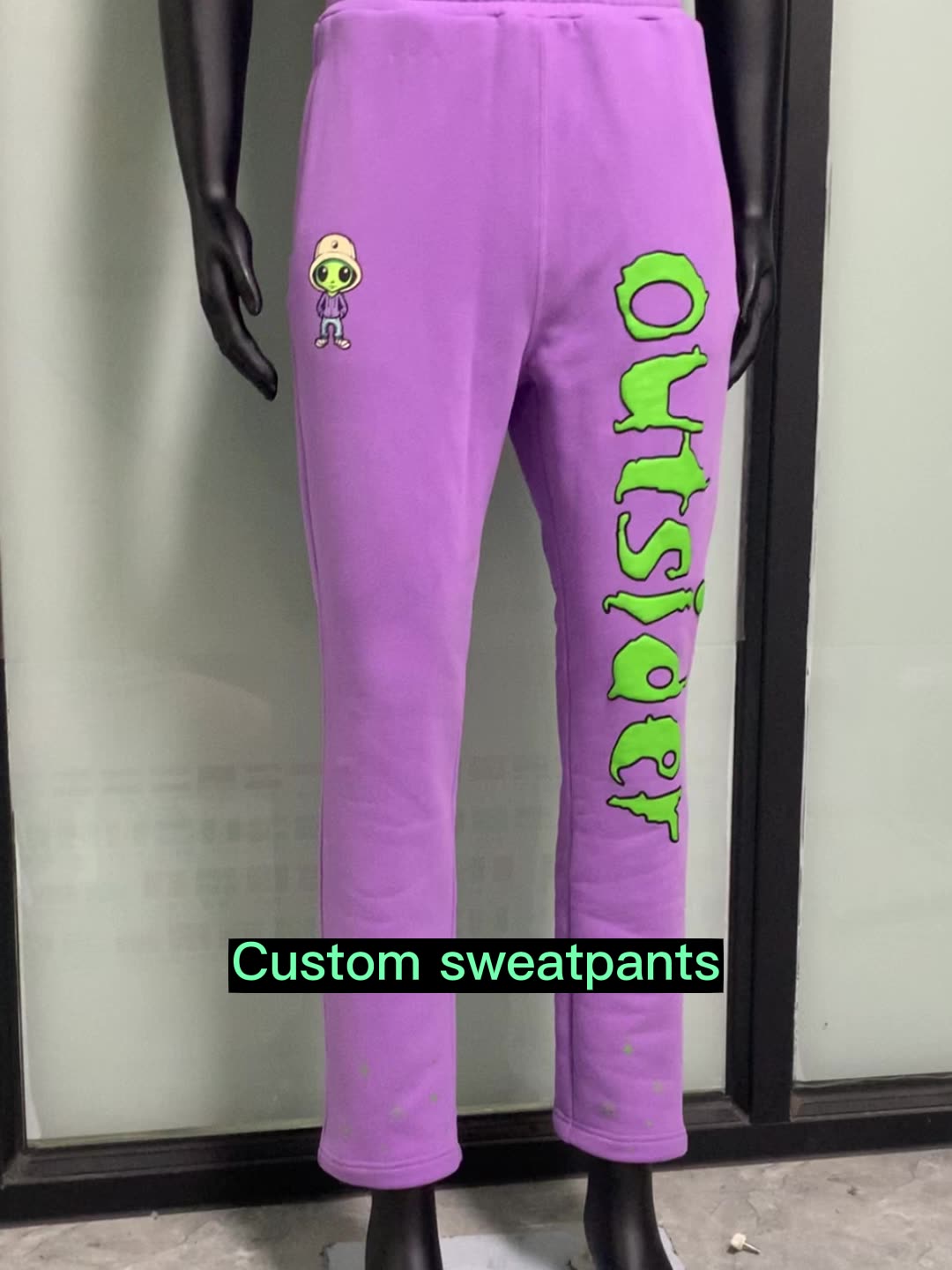 Custom Embroidery Logo Pants For Men High Quality Vintage 100 Cotton