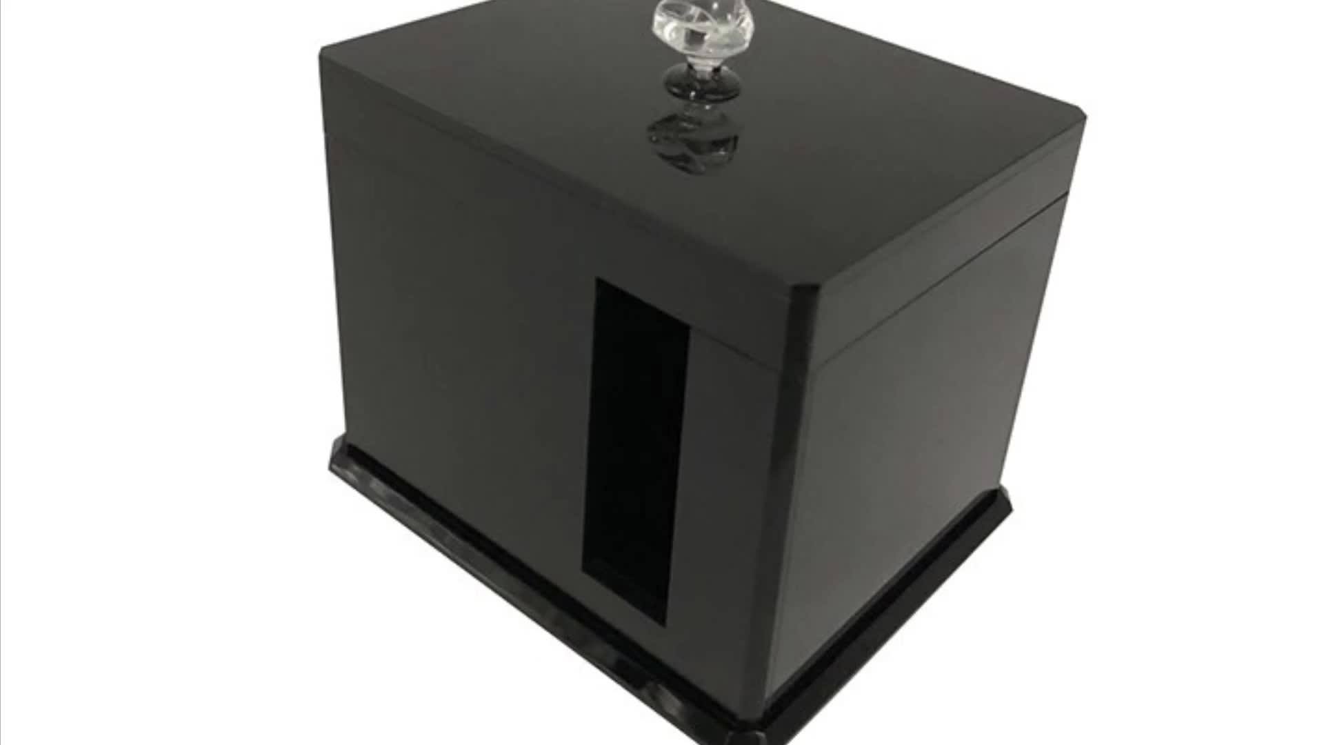 Black Bespoke Acrylic Boxes With Lids Acrylic Allpurpose Box Buy