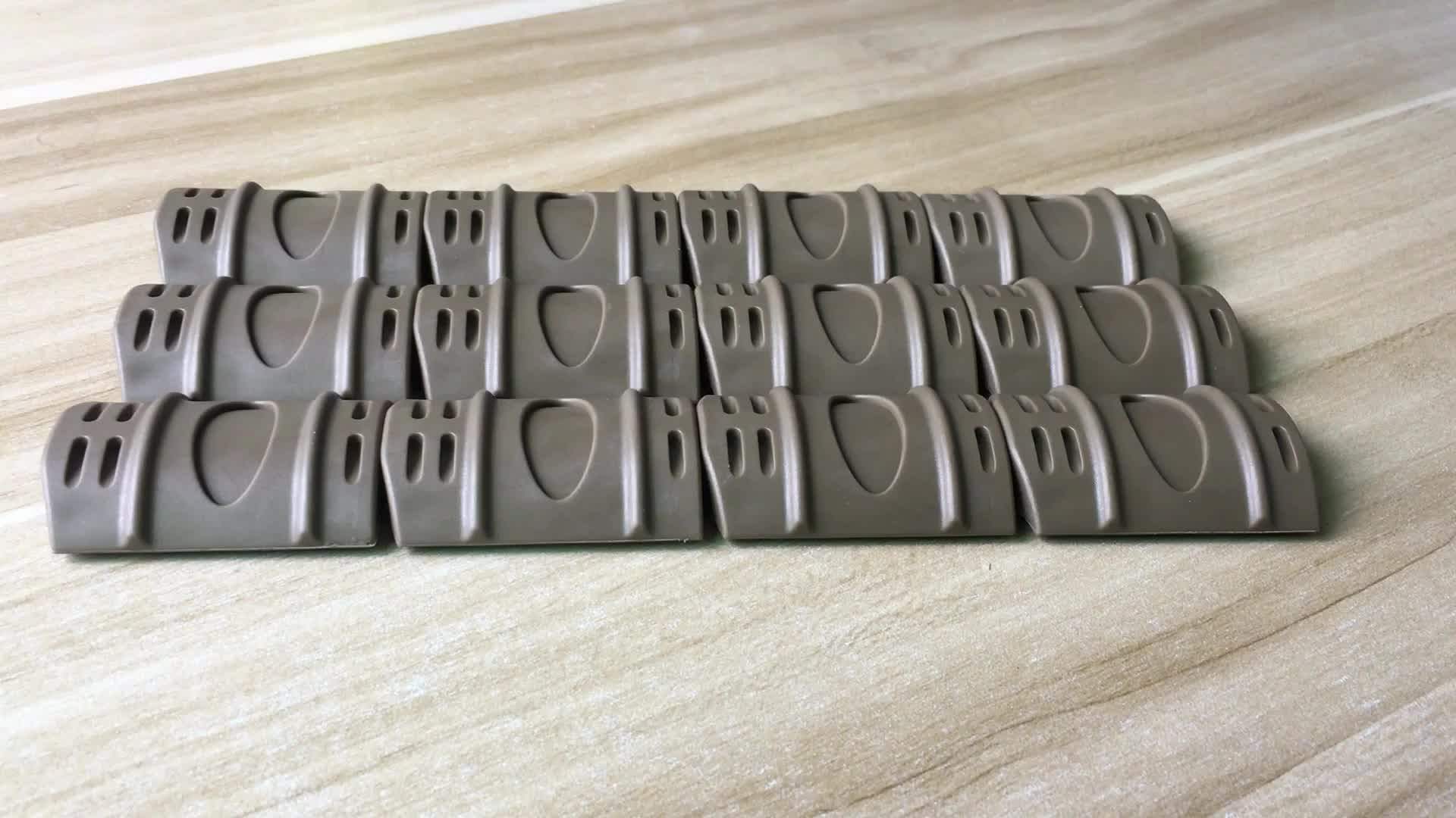 12 Pieces/set Durable Picatinny Rail Covers Nylon Slip Rubber Cover For