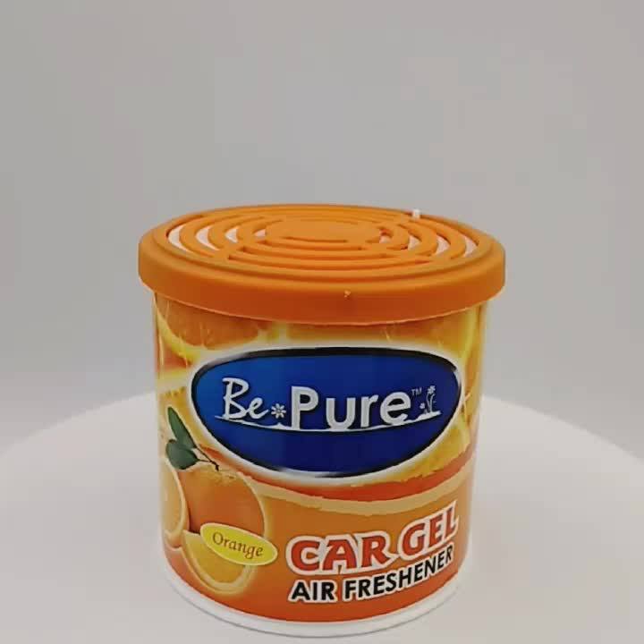 Malaysia Air Freshener Manufacturer Orange Car Gel Air Freshener 100g