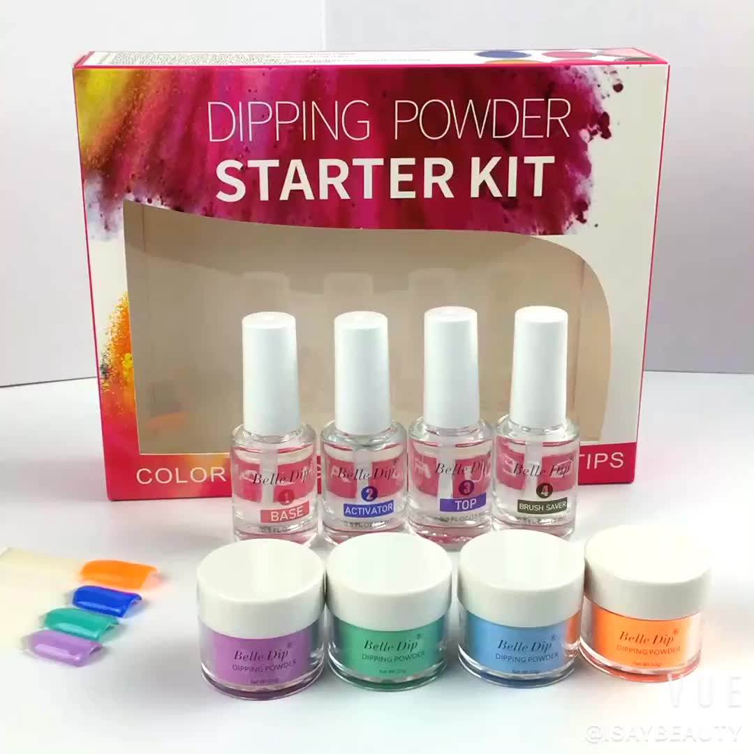 Nail Glitter Gel Powder Dip Kit Clear Dipping Powder Nails Isay Beauty