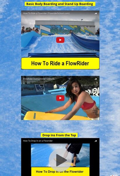 Flowrider Skateboard Surfing Beginners Teaching Film (purchase of a surfboard free of charge)