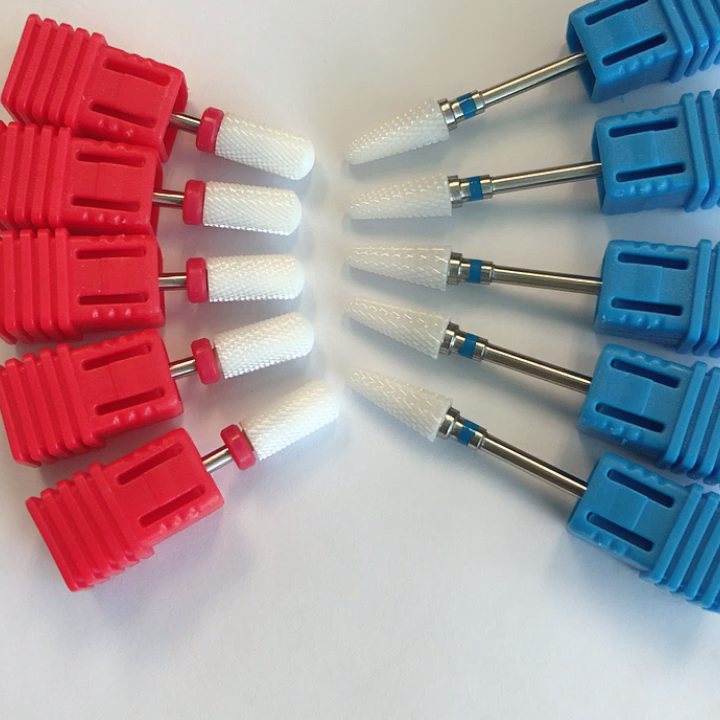 Ceramic Acrylic Remove Nail Footcare Dental Drill Bit Bur With Cylinder