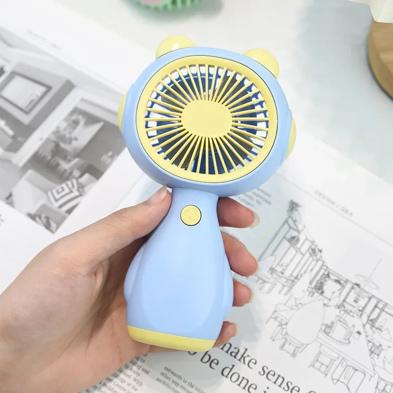 cartoon cute small handheld air fan