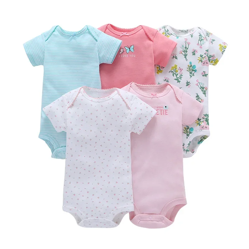 Summer bodysuit, set, with short sleeve