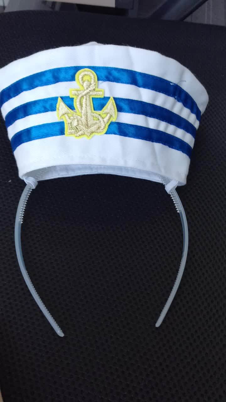 Mini Captain Sailor Yacht Hat Headband With Gold Logo Buy Sailor Hat