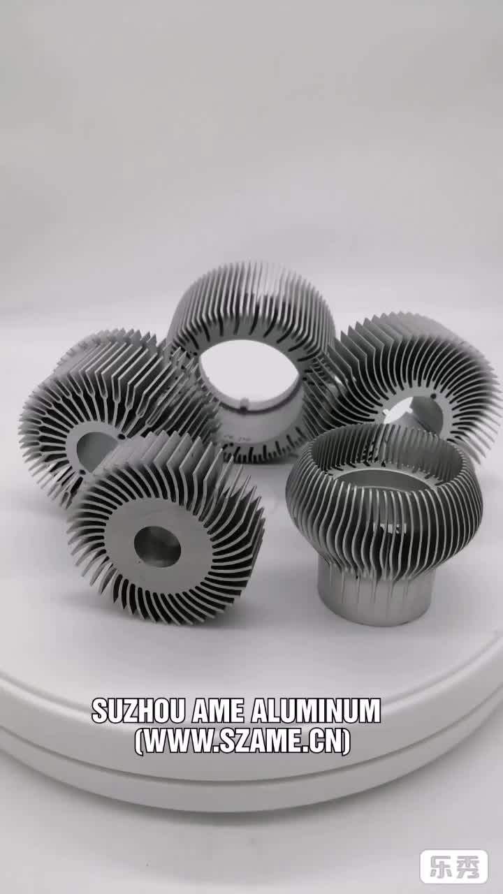 Custom Aluminum Extrusion Heat Sink,Solid Round Heat Sink,Hollow Round