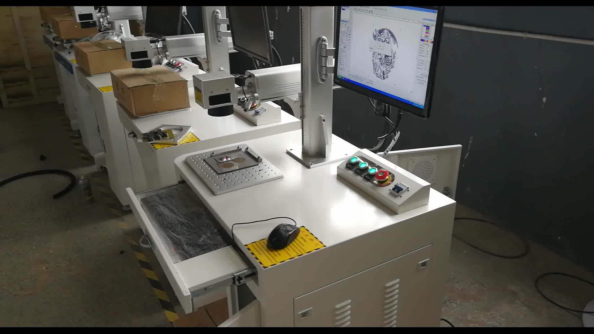 Chinese Raycus 30w 200*200mm Fiber Laser Marking Machine Buy 20w 30w