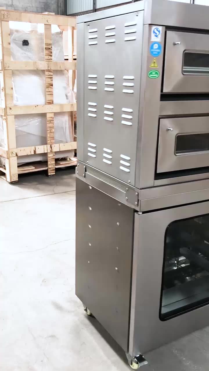 Combi Bake 2 Deck Oven With Proofer Baking Machine,Bake Two Deck Oven With Proofer Bread