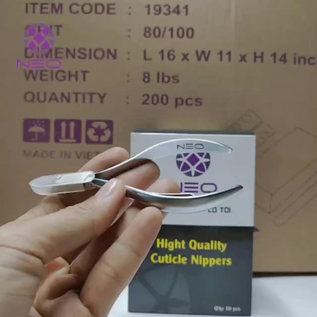 Stainless Steel Cuticle Nippers And Pusher Set For Professional Beauty