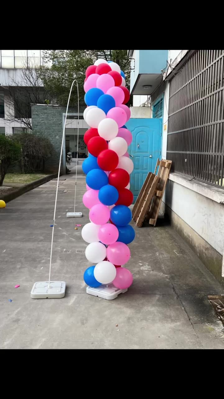 Adjustable Balloon Arch Stand Kit With Water Fillable Base Balloon