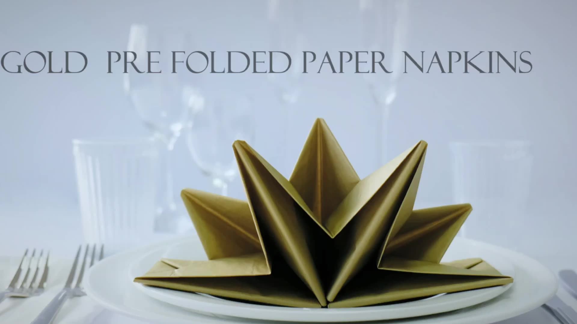 Elegant Folded Table Paper Napkin For Wedding Party Buy Elegant
