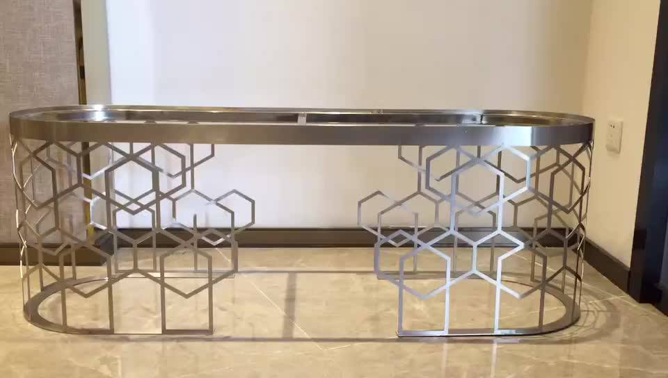 Modern Furniture Parts Stainless Steel Table Decorative Chrome Metal