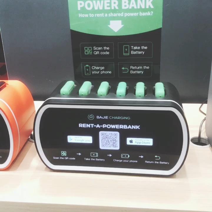 Phone Charging Station Vending Machine Share Power Bank Rental Charging