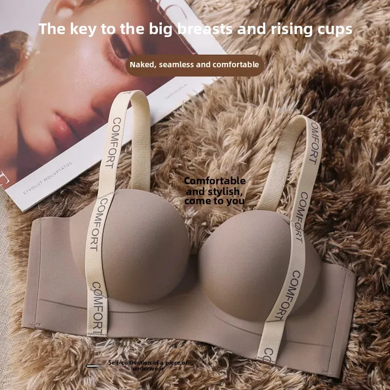 Underwear, push up bra, supporting spring wireless bra