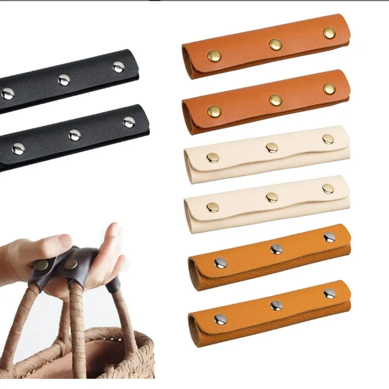 Luggage handbag with fixed buckle PU leather protective cover non-slip wear-resistant shopping handbag hand guard handle