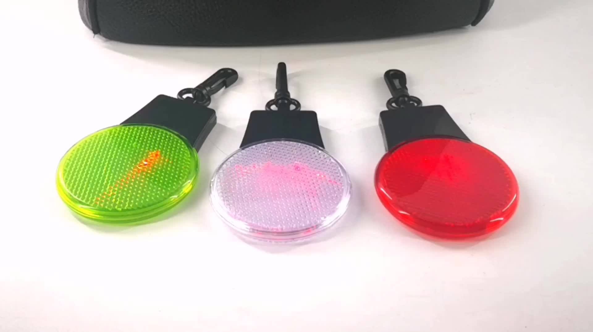 Customized Logo Printing Led Flashing Plastic Safety Keychain,Light Up
