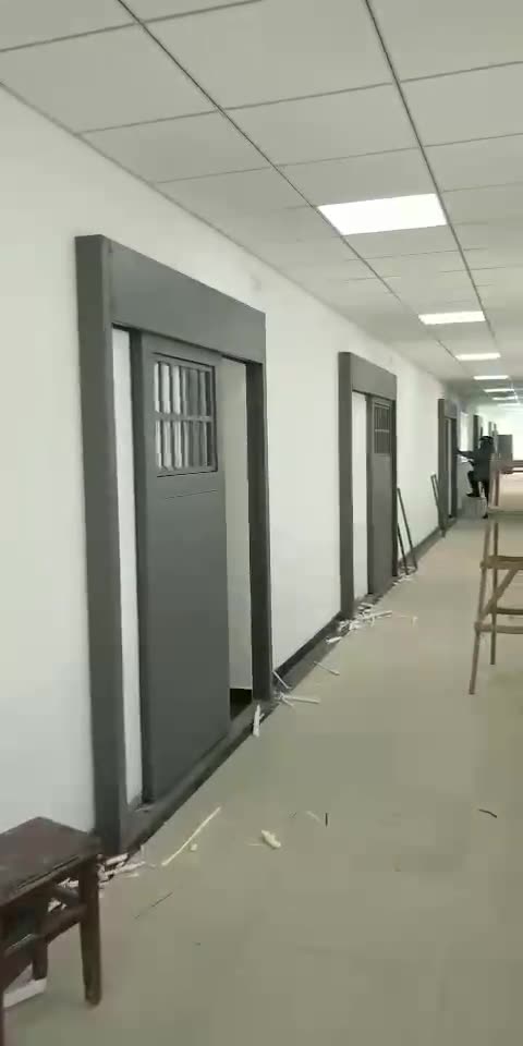 监狱看守所拘留所通道门电动平移监室门双层手动平开监舍门AB门-阿里巴巴
