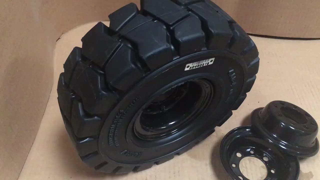 Airport Baggage Tractor Wheel Gse Solid Tire 4.00-8 With 3.75-8 With ...