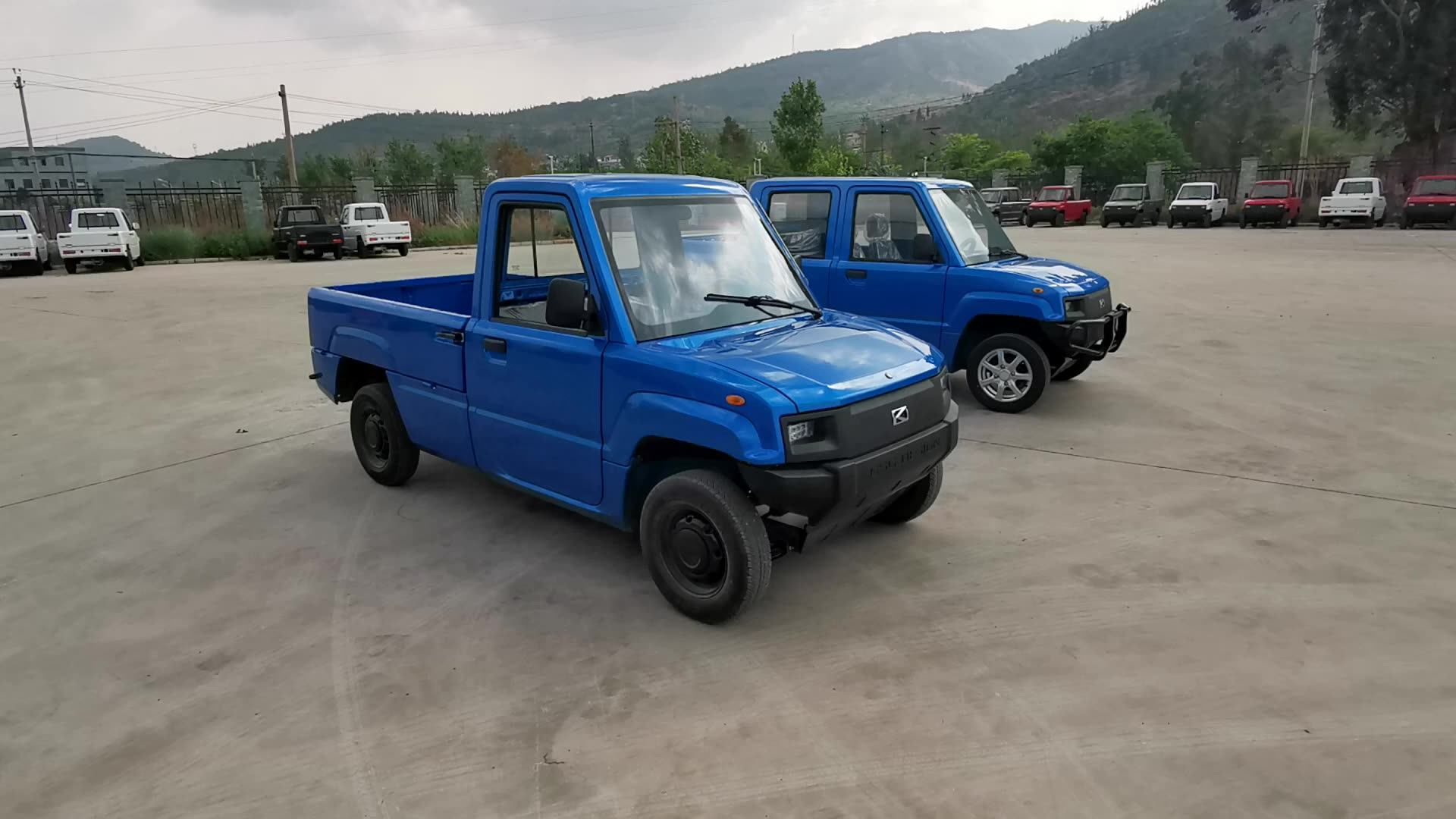 Eec L7e Approval Electric Mini Pick Up Truck Electric Utility Delivery