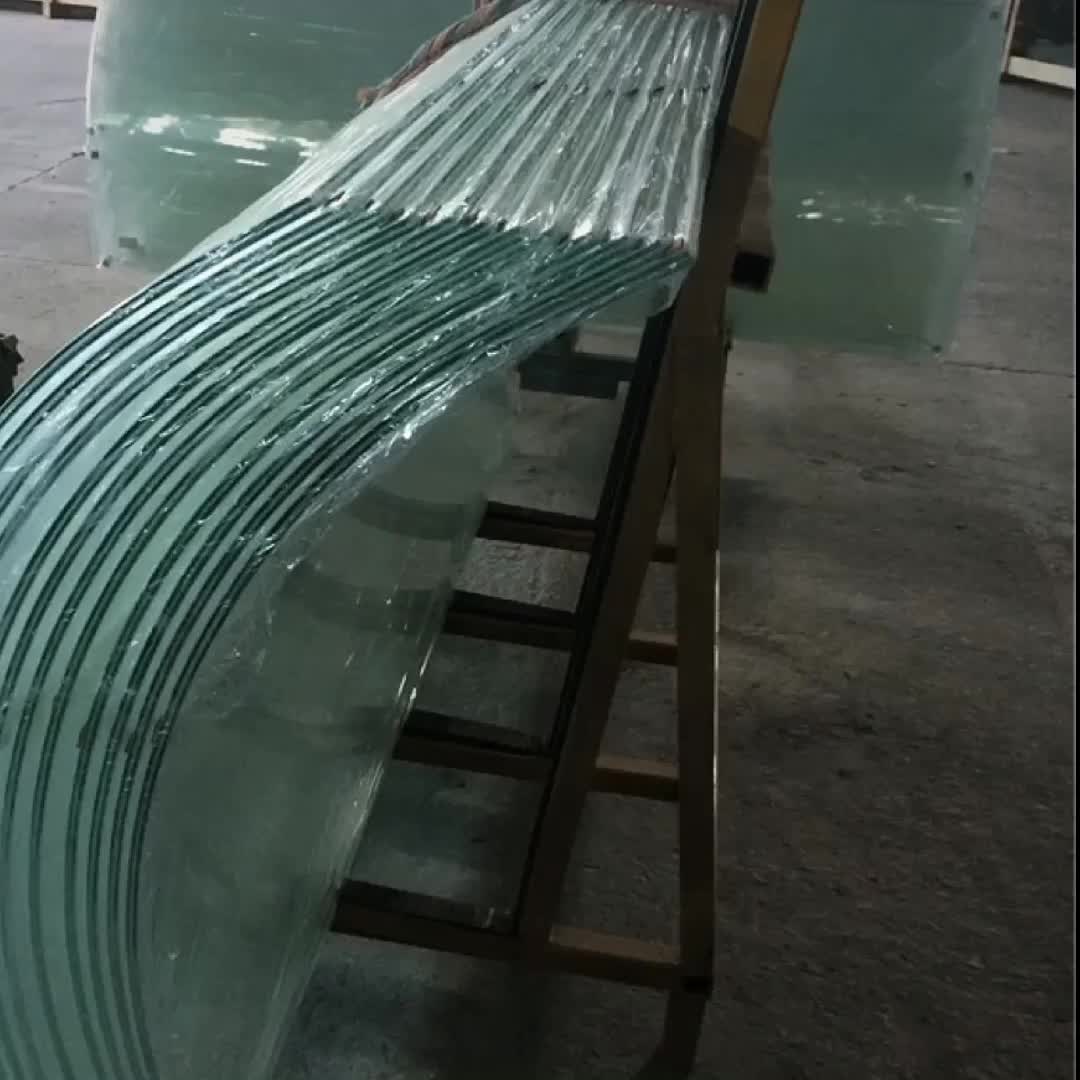 Top Quality Customized Size And Thickness Building Tempered Curved