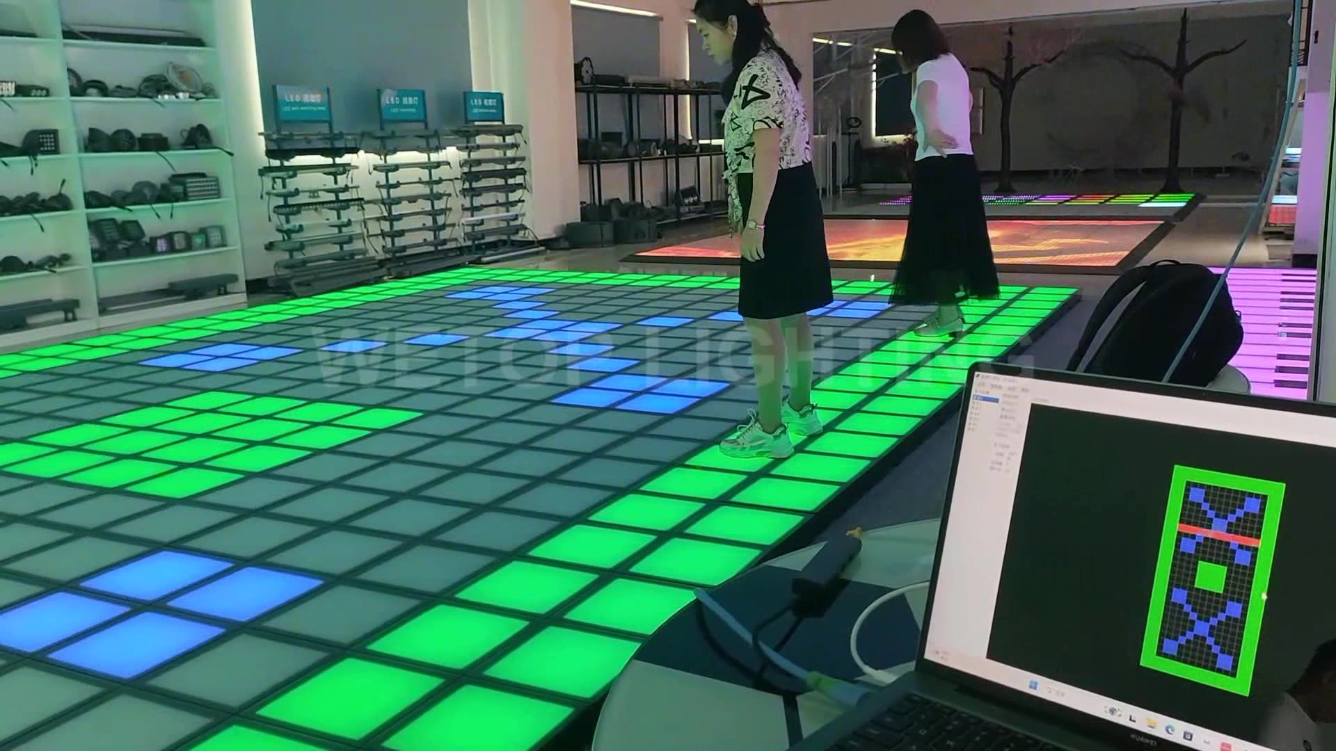 Wetop Activate Game Led Floor Light Dance Game Floor Interactive Led Dance Floor For Kid Games