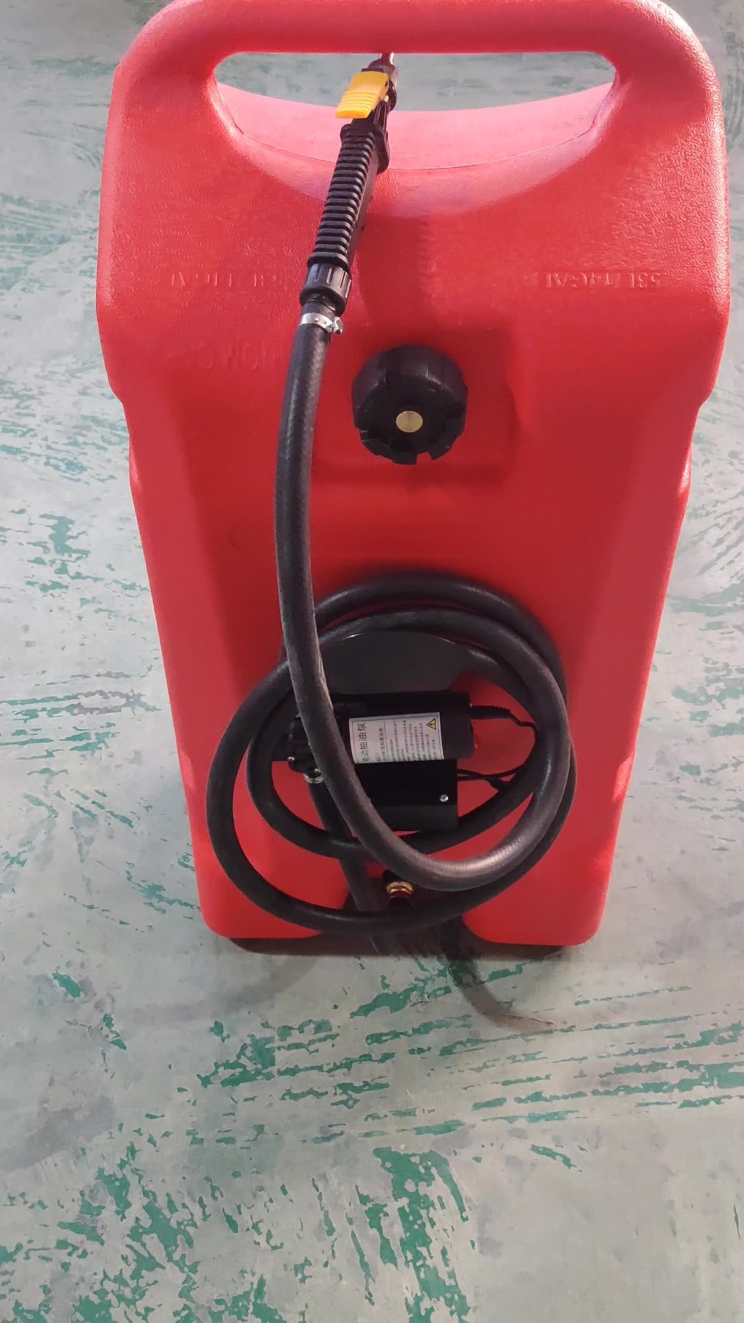 14 Gallon Marine Boat Gas Transfer Fuel Tank Caddy On Wheels With Pump