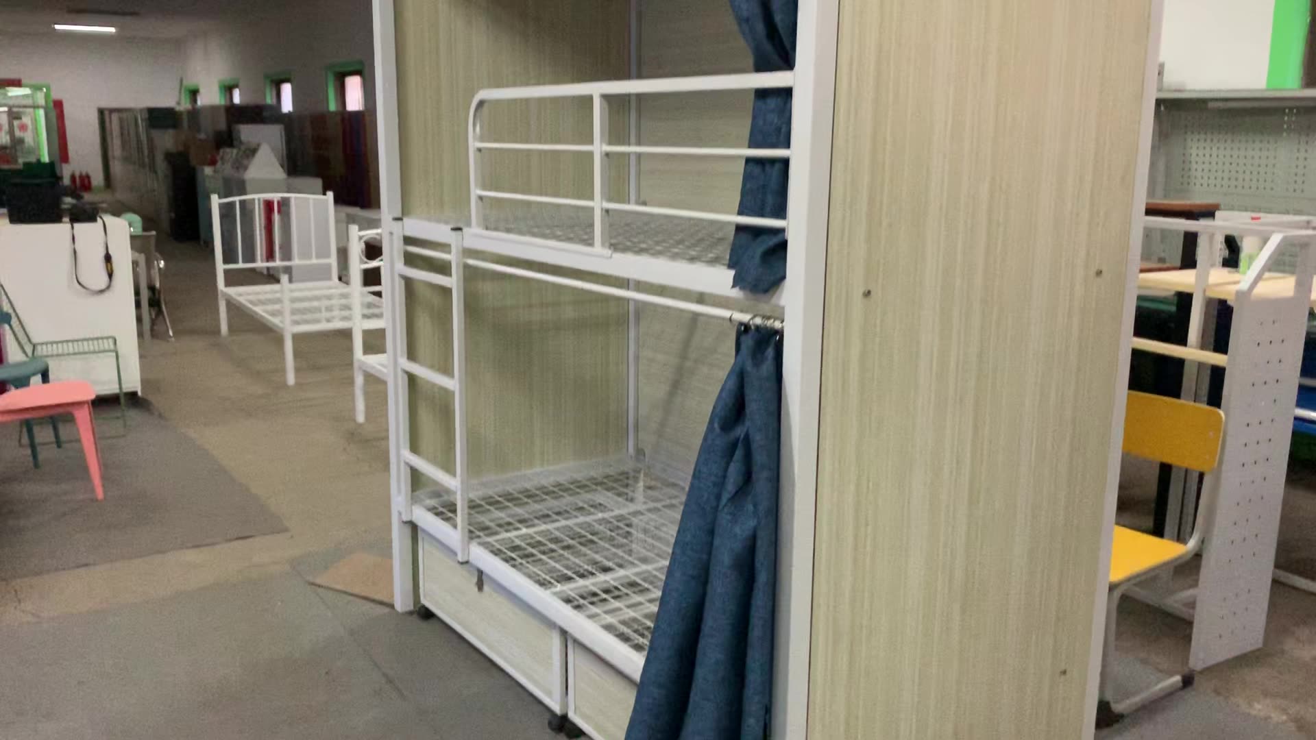 Metal Dormitory Bunk Bed/steel Bunk Bed/metal Bunk Bed With Stair For