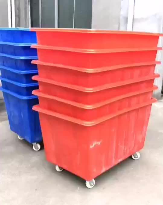 Rotomold Poly Plastic 500l Used Laundry Carts For Factory Using Buy Used Laundry Cart,Plastic