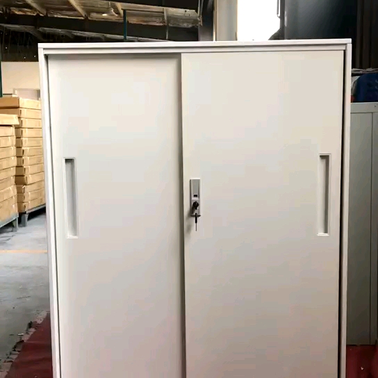 Armario De Archivos De Oficina Con Puerta Corredera Con Persiana