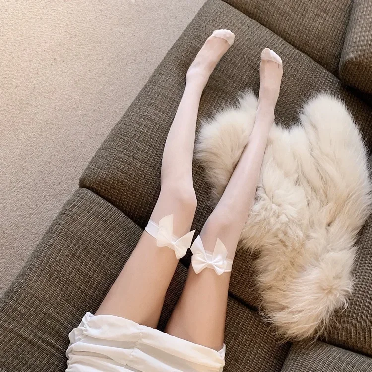 Фабрика оптовая knee socks Летние тонкие полупрозрачные черные чулки до бедра с кружевом sexy белые носки для детей