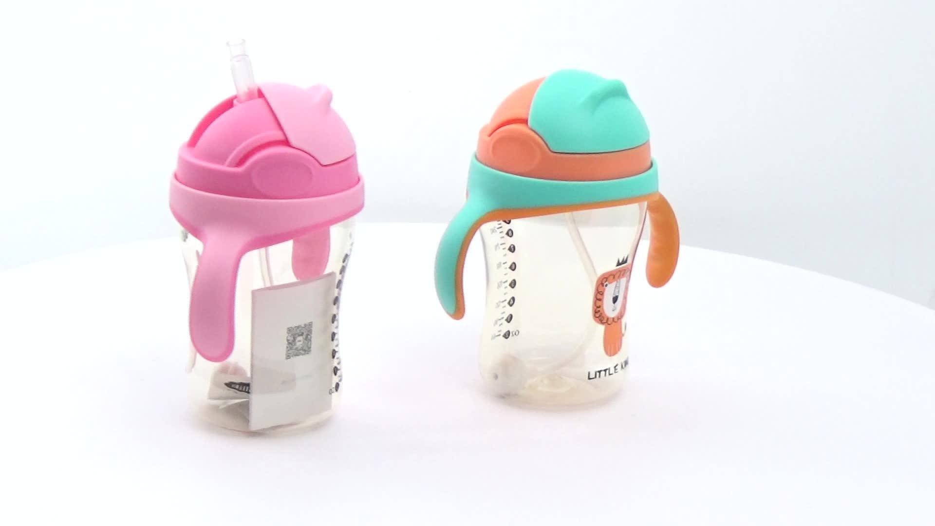 Ppsu Baby Drink Milk Straw Bottle 320ml Water Bottle Bpa Free Plastic