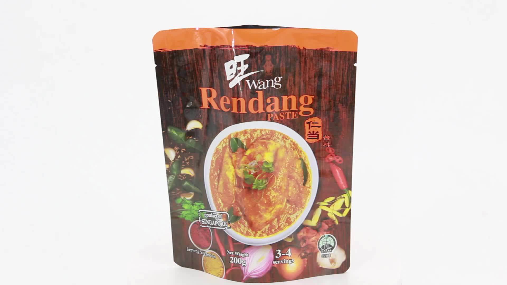 Plastic Sauce Food Packaging Bag High Temperature Cooking Bag 100 Food